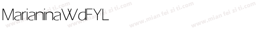 MarianinaWdFY Light字体转换